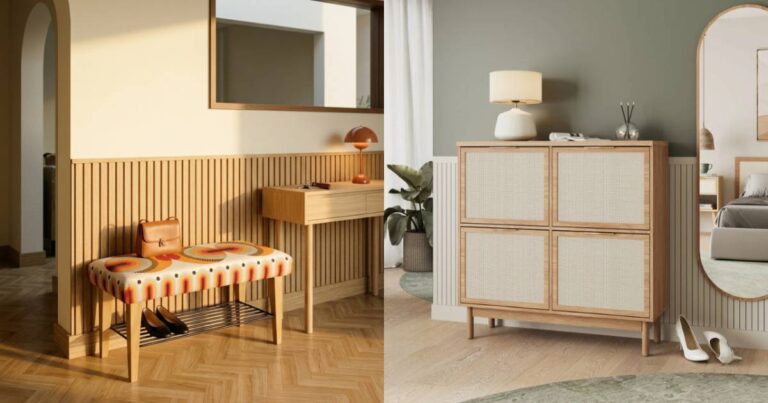 Unindo organização e sofisticação: a escolha de sapateiras elegantes para a entrada da casa
